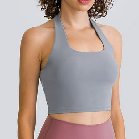 SNKSDGM Female White Tank Top Woman with Built in Bra Plus Size Tank Top for Women with Built in Bra Fitted Women s Sports Bra Yoga Bralette Crop Bras Top M