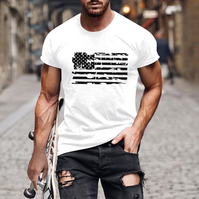 DPTALR T-Shirt à Manches Courtes pour Hommes, Col Rond, Impression Numérique 3D, Chandail de Sport Décontracté