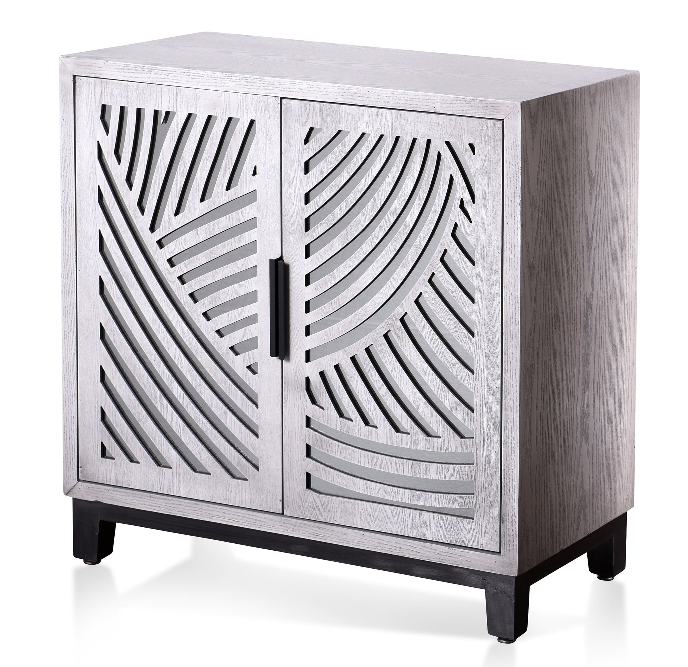 Sydney TwoDoor Open Wave with Removable Shelf Grey, Mirror