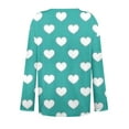 thumbnail image 4 of Luxalzxs Valentines Day Tops for Women 2024 Oversized Casual Cute Love Heart Graphic Print Tops Sexy V-Neck Long Sleeve Shirts, 4 of 5