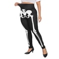 thumbnail image 5 of HDE Womens Plus Size Graphic Leggings Halloween Costume Tights Skeleton Bones 4X, 5 of 6