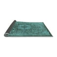 thumbnail image 2 of Ahgly Company Indoor Square Oriental Light Blue Industrial Area Rugs, 4' Square, 2 of 4