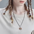 thumbnail image 5 of Dorunmo Saint Peter Necklace with Wooden 925 Sterling Silver St Peter Pendant Necklace Amulet Jewelry Gifts for Men Women, 5 of 6
