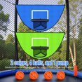 thumbnail image 2 of Juego de aros de baloncesto CIXIZUIJIA para trampolín, 2 unidades, 90 x 50 cm, 2 of 5