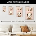 thumbnail image 7 of WFSposter Little Rabbit Poster Bunny Print Pastel Color Art Portrait Art Watercolor Art Gift for Kids & Parents Chic Decor for Nursery,Bedroom or Kid's Room 8x10 Wall Art, 7 of 7
