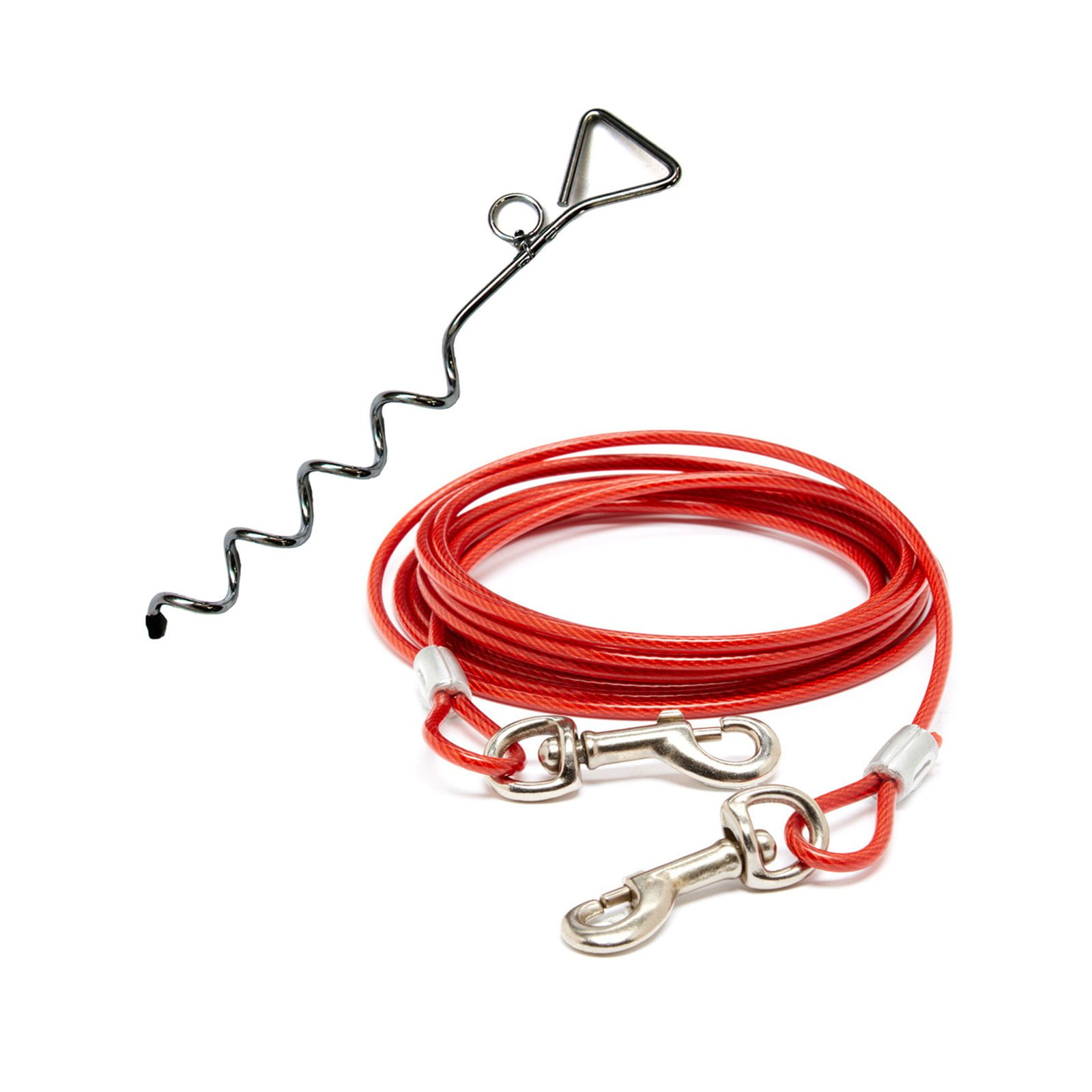 Spring Tie Out Stake with Tie Out Cable, Small