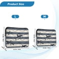 thumbnail image 4 of FORMRS 13"-13.3" Laptop Sleeve Protective Case Soft Carrying Quilted Computer Bag Cover, Dark Sharks, 4 of 7