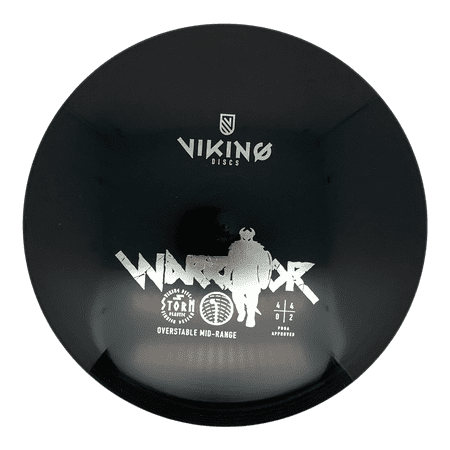Viking Discs Nordic Warrior - Stable Disc Golf Midrange - Premium Storm Plastic (Black)