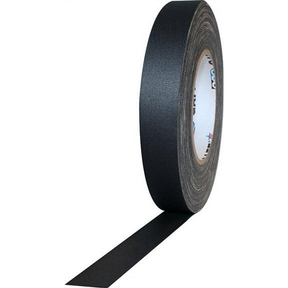 Pro Gaff Black Gaffers Tape 1" X 55 Yard Roll (Pack Of 48)