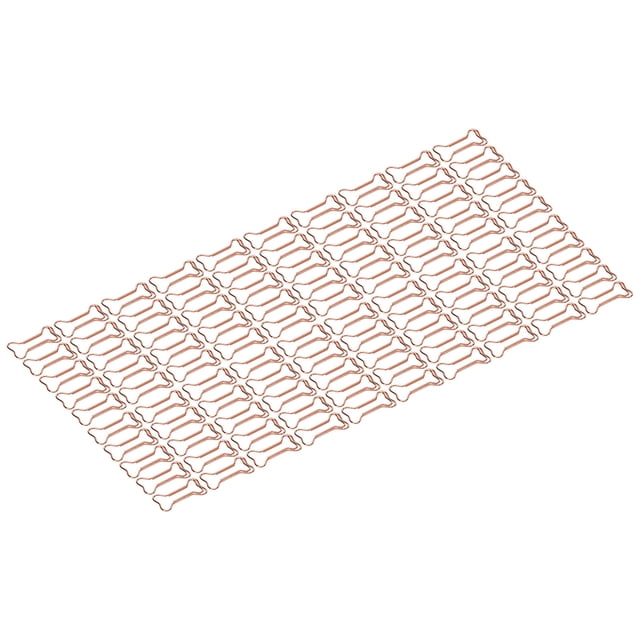 Clips de Bureau, Clips en Papier en Forme de Processus de Placage Électroplaqué Durables Or Rose pour Classification des Fichiers Os