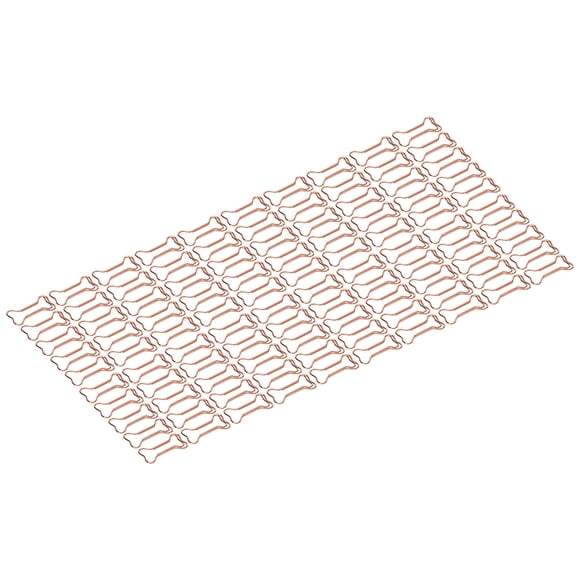 Clips de Papier en Forme, Clips de Bureau Portables Durables 100pcs Processus de Galvanoplastie Décoratif Pratique pour l'Os de Classification de Fichier
