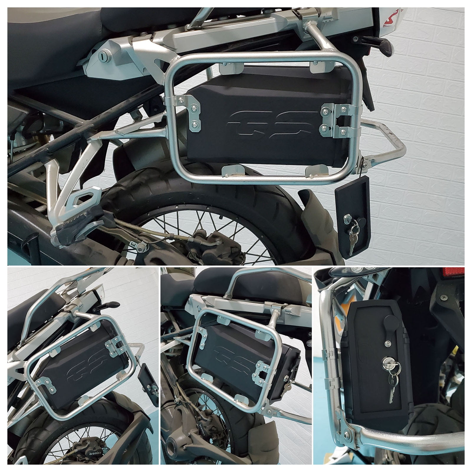 Motorcycle Tool Box Large Capacity Plastic Portable Toolbox with Keys Replacement for R1200GS 2008‑2018