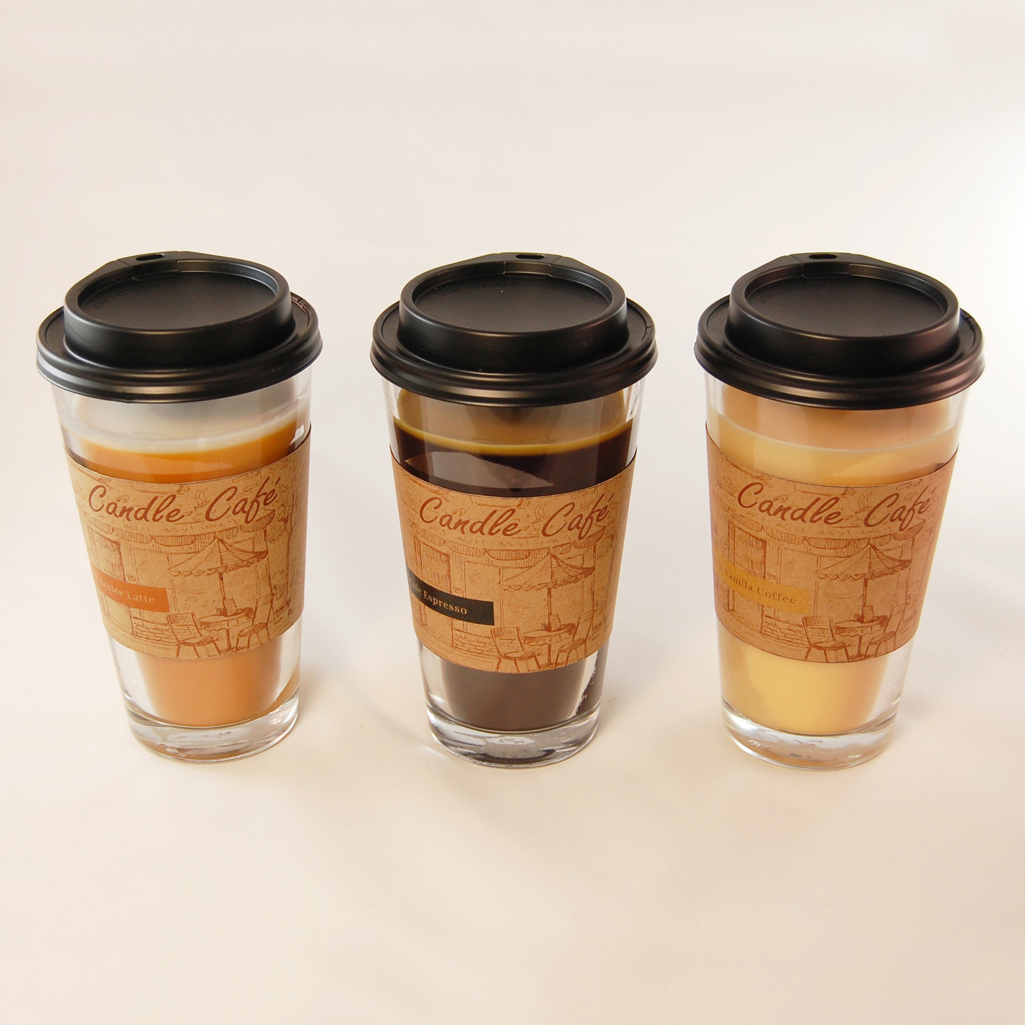 LumaBase Coffee Scented Candles Set of Three