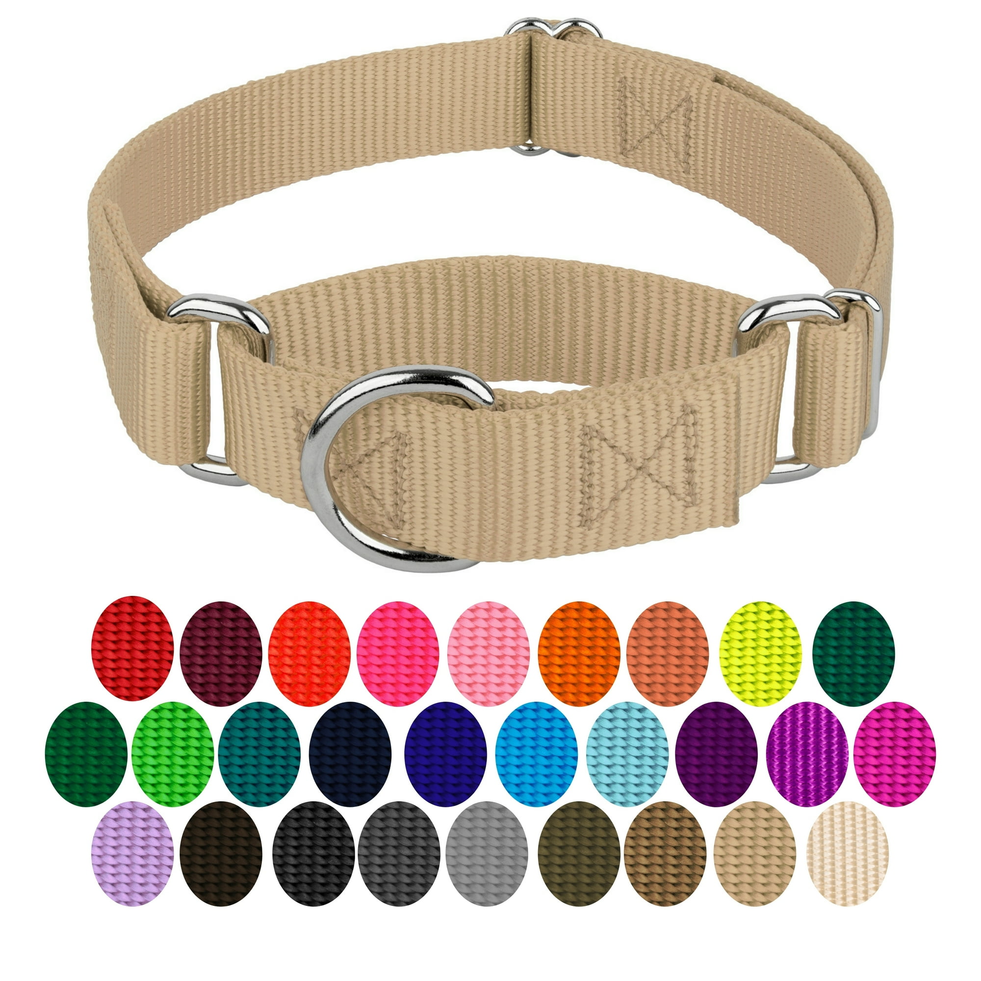 Country Brook Petz® Martingale Dog Collar - Training Collar with No Buckle (Copper Gold, Small)