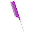 thumbnail image 1 of lionlar Plastic Heat-resistant Fine Weave Highlighting Foiling Hair Comb for Combs Purple, 1 of 9