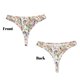 thumbnail image 3 of Fotbe Floral Tanga Sin Costuras para Mujer con Estampado – Panties Invisibles, Transpirables y Cómodos para Uso Diario-3X-Large, 3 of 6