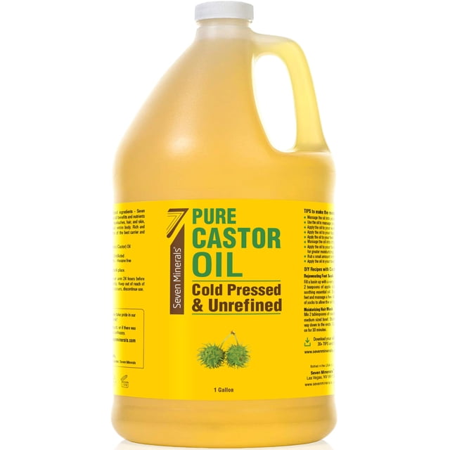 Aceite de ricino Seven Minerals 3,8 L sin hexano para cabello y piel
