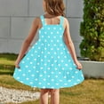 thumbnail image 4 of Midi Dresses for Girls Cute Sleeveless Sundresses with Pockets Size 2-12 Toddlers Kids Trendy Polka Dot Printed Layered Beach Dress 2025, 4 of 8
