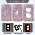 thumbnail image 3 of Yayeee Duplex Wall Plate 1-Gang 4.5"x2.7" Home Receptacle Light Switch Decorative Outlet Cover, Pastel Pink Marble Pattern, 3 of 7