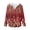 Brown Zebra Striped, variant on Casual Long Sleeve Hoodie Tops Dachshund Paw Print Pattern for Women Long Sleeve Sweatshirts, imitation Waffle V Neck Shirts for Winter Summer