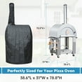 thumbnail image 3 of KOSTCH Pizza Oven Outdoor, Wood Fire & Propane Pizza Oven, 32.5in, Casters,  Stainless Steel, 3 of 12