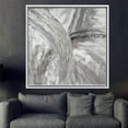 thumbnail image 2 of Silver Art, Silver Marble Artwork, Abstract Canvas, Modern Art, Trendy Art Canvas, Marble Wall Decor, Gray Poster, Canvas Wall Decor - Black Framed, 2 of 6
