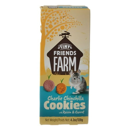 Raisin Cookies - Tiny Friends Farm Charlie Chinchilla Cookies with Raisin & Carrot 4.2 oz