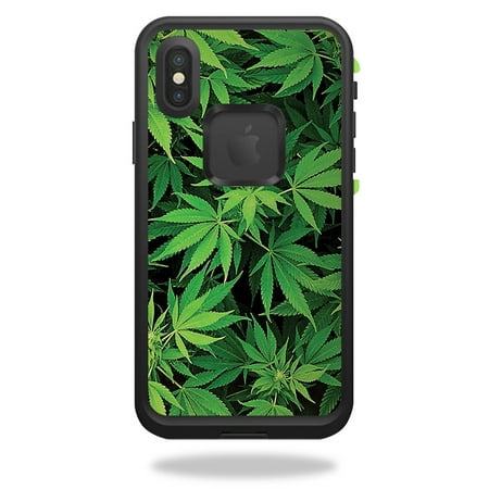 MightySkins Skin For LifeProof FRĒ iPhone X - Weed | Protective, Durable, and Unique Vinyl Decal wrap cover | Easy To Apply, Remove, and Change Styles | Made in the