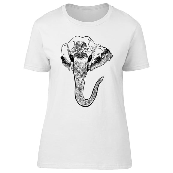 Ethnic B&w Elephant T-Shirt Men -Image by Shutterstock, Male 4X-Large