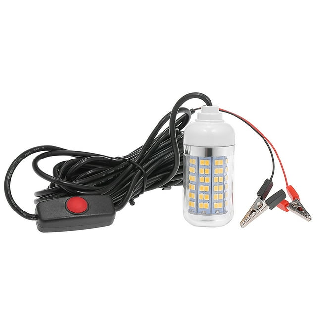 15W Underwater Fishing Attract Fish Finding System with 30ft Power Cord and Battery Clip