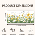 thumbnail image 2 of 1 Pcs Durable License Plate Covers & Frames, Flowers in Meadow For Decorative Front, Waterproof For Decoration Aluminum License Plate Covers & Frames Cover For Men Women, 12" X 6", 2 of 6