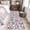 Purple, variant on Farmhouse Black Round Area Rug 4 FT, Non Slip Indoor Outdoor Rug, Vintage Flower Leaf Botanical Plant Washable Soft Circular Carpet Non-Shedding Floor Mat for Coffee Table Nursery Foyer Balcony