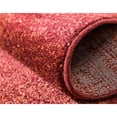 thumbnail image 3 of Unique Loom Del Mar Collection Tapis de Transition Contemporain Rond, 6 Pieds, Rouille Rouge/terre Cuite, 3 of 5