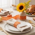 thumbnail image 4 of Thanksgiving Wired Edge Ribbon, 2.5 Inch x 5 Yards, Pumpkin and Maple Leaf Fall Design for Wreath, Bows, and Seasonal Farmhouse Decor, 4 of 6