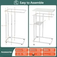 thumbnail image 3 of C Shaped End Table, Side Table for Couch and Bed, Small Side Table for Small Spaces, Living Room, Bedroom, Rustic Snack Table, 3 of 7