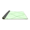 thumbnail image 2 of Ahgly Company Indoor Round Solid Green Modern Area Rugs, 3' Round, 2 of 4