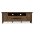 thumbnail image 5 of Simpli Home Warm Shaker 72 inch Wide Solid Wood TV Stand in Rustic Natural Aged Brown For TVs up to 80 inches, 5 of 8