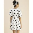 thumbnail image 4 of Moomaya Round Neck Skater Printed Cotton Dress - Women's Trendy Skater Dress, 4 of 9