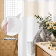 thumbnail image 3 of No Hook Shower Curtain, Funny Koala Shower Curtains for Bathroom with See Through Top Window, Cute Art Fun Lovely Animals on Toilets Waterproof & Washable Bath Curtain 60"x72", 3 of 9