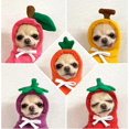 thumbnail image 4 of Pet Clothes Dog Hoodies Warm Sweatshirt Coat Puppy Autumn Winter Apparel Jumpsuit with Fruit Hood, Banana, L, 4 of 4