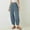 Blue 1, variant on IDALL Wide Leg Pants Woman Lounge Pants Women Women's Linen Wide Leg Pants Casual Loose High Waist Beach Haren Pants Pockets Baggy Pants Womens Pants Black L