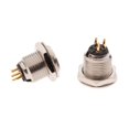 thumbnail image 1 of Zócalo mini XLR 2pcs 3-pin Aviación Circular Enchufe Xlr Socket Conector Cable Magideal Zócalo mini XLR, 1 of 7