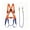 Style B, variant on 5 Point Full Body Fall Protection Harness, Adjustable Safety Harness for Roofing Window AC Maintenance, 3 Styles: Harness Only / 2M Lanyard / 3M Lanyard
