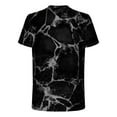 thumbnail image 5 of WREESH Men's Print Round Neck T-Shirts Short Sleeve Casual Summer Tops for Fitness Enthusiasts Black, 5 of 5