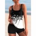 thumbnail image 1 of Maillots de Bain Tankini pour Femmes 2 Pcs Hauts de Maillots avec Shorts Modestes Coupe Ample, 1 of 2