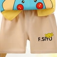 thumbnail image 5 of Toddler Boy Summer Outfits Cartoon Print Short Sleeves T-Shirt Shorts Set Infant Clothes Set 6-12 Months 12-24 Months 2t 3t 4t 5t 6t 7t 8t 9t Children 4-5 Years, 5 of 5