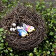 thumbnail image 4 of SPRING PARK Miniature Little Bird Egg Nest Handmade Garden Decor Collectible, 4 of 6