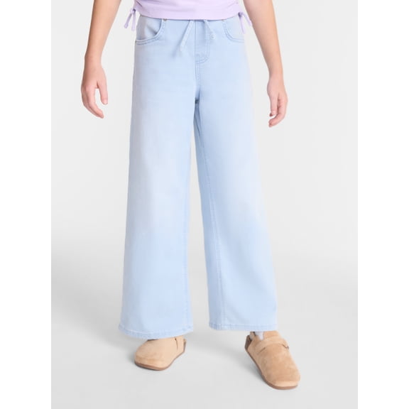 Wonder Nation Girls Knit Denim Pants, Sizes 4-18 & Plus