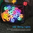 thumbnail image 3 of 20FT 40LED Luces de cadena coloridas Luces de hadas en forma de fútbol Luces colgantes decorativas L Tomshoo 6m, 3 of 7