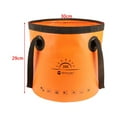 thumbnail image 4 of Contenedor De Agua Bolsa de cubo para acampar de 20L, bolsa de pesca ligera multifunción para acampar al aire libre Likrtyny  Para estrenar, 4 of 7